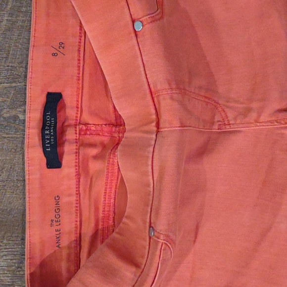 Liverpool Ankle Legging women's 8 tangerine‎ stretch jeans - Picture 3 of 6